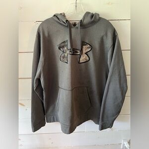 Under Armour Mossy Oak Gray Hoodie, 2X, outdoor, sportsman, see pics hunting